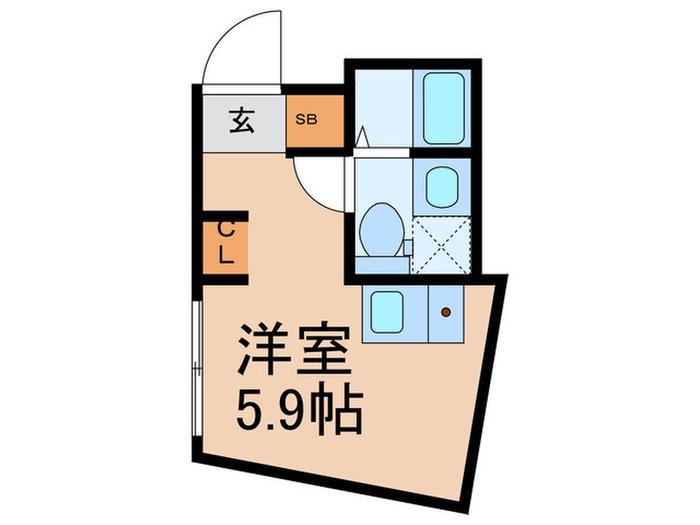 HJ PLACE KOMABA(ワンルーム/3階)の間取り写真