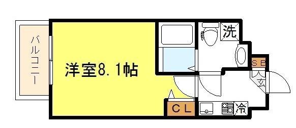 FDS WILL KOHAMA(1K/6階)の間取り写真