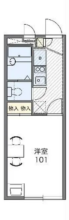 レオパレスフィオラ 2階階 間取り