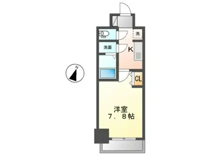 アドバンス名古屋モクシー(1K/4階)の間取り写真