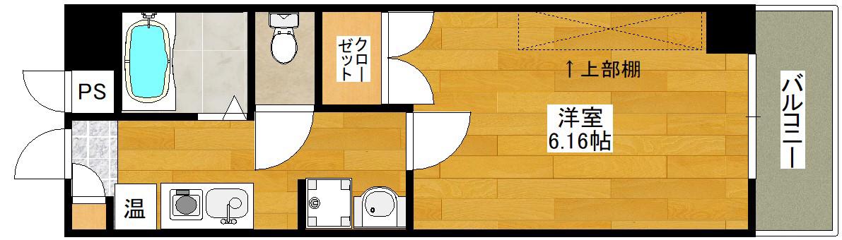 ウイニング・パラ江坂(1K/3階)の間取り写真