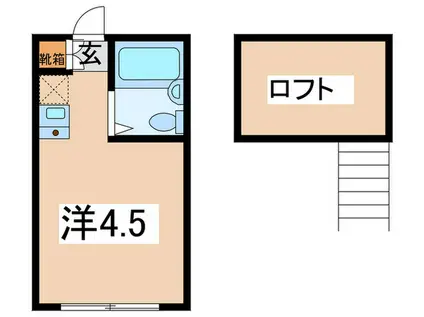 アムズ神大寺(ワンルーム/1階)の間取り写真