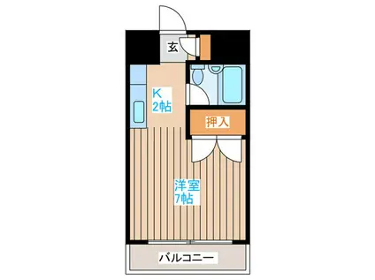 マイルーム南郷(1K/3階)の間取り写真