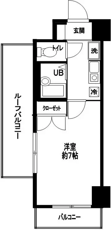 メインステージ西麻布 13階階 間取り