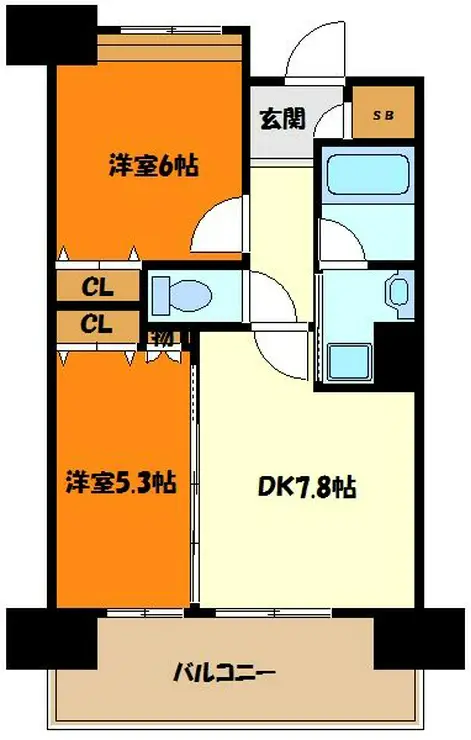 ピエス綱島 1階階 間取り