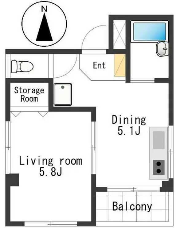 サンライズ・ビュー 4階階 間取り
