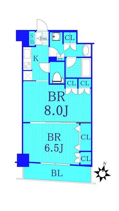 日神デュオステージ蒔田 5階階 間取り