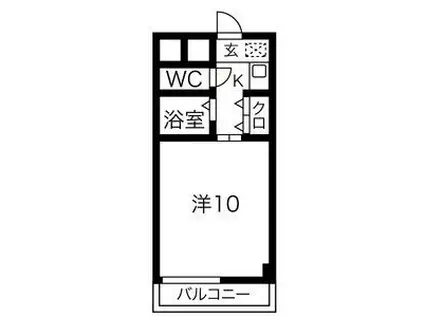 アビタシオンSEI(1K/3階)の間取り写真