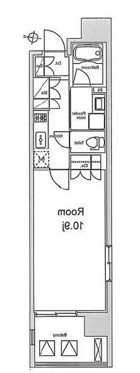 プレミアムキューブ秋葉原 5階階 間取り