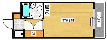 メルクマール宇品(ワンルーム/1階)の間取り写真