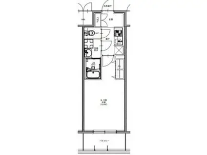 S-RESIDENCE四日市市堀木AMANTE フリーレン(1K/11階)の間取り写真