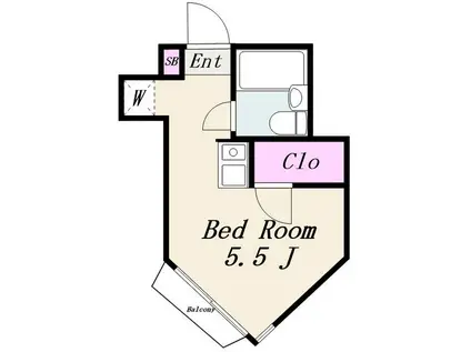 日神パレステージ代田橋(1K/1階)の間取り写真