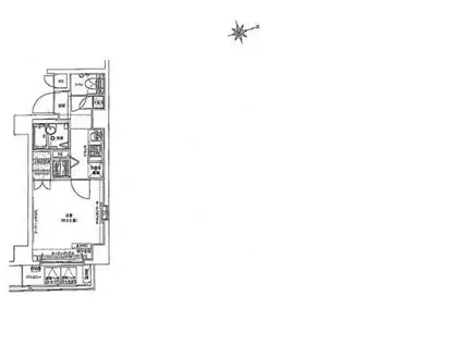 ドルチェ東京向島(1K/4階)の間取り写真