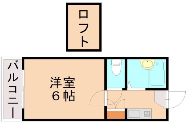 UNLIEN(1K/2階)の間取り写真