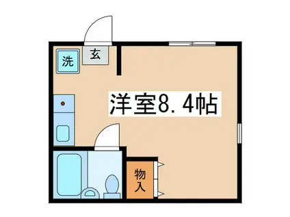 メゾンシャローム(ワンルーム/1階)の間取り写真