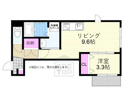ラ ベルクール(1LDK/2階)の間取り写真