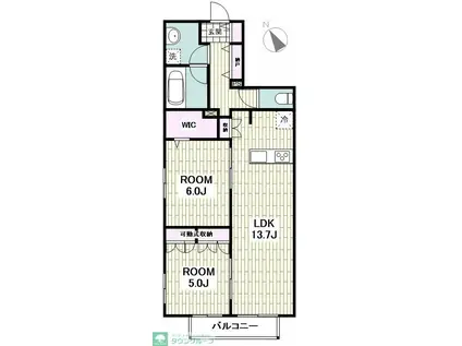 SETORA ART(2LDK/3階)の間取り写真