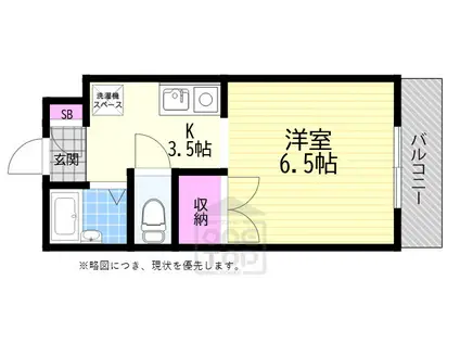 メゾン・エル(1K/2階)の間取り写真