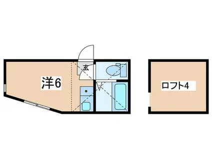 ユナイト星川シューデニッシュ(ワンルーム/1階)の間取り写真