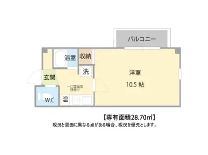 スバルハイツ(1K/3階)の間取り写真