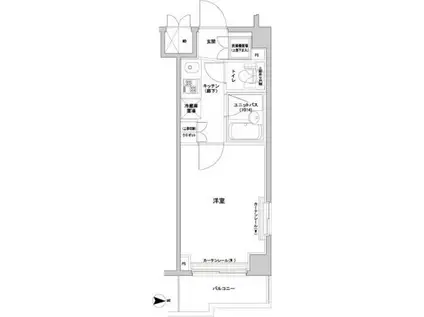 ルーブル武蔵新城(1K/3階)の間取り写真