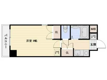 グラン・ブルー・アクア(1K/5階)の間取り写真