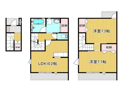 APT K III(2LDK/2階)の間取り写真