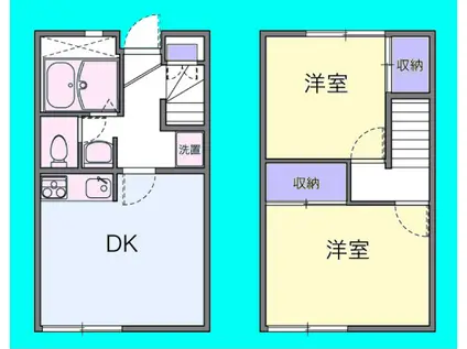 KASUGA(2DK/1階)の間取り写真