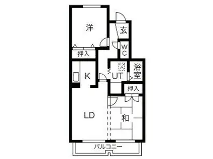 PCM WAUWAU99(2LDK/2階)の間取り写真