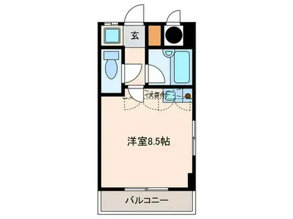 ST藤崎(ワンルーム/2階)の間取り写真