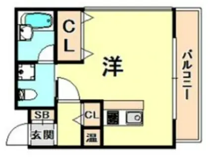 NEO壱番館(ワンルーム/3階)の間取り写真