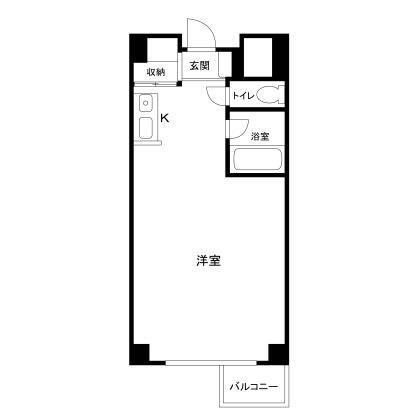 氷川アネックス2号館(ワンルーム/3階)の間取り写真