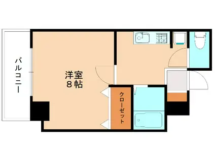 パークシャトー(1K/4階)の間取り写真