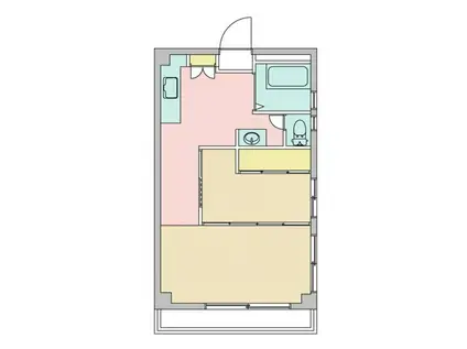 グリーンハイツ国立(2K/2階)の間取り写真