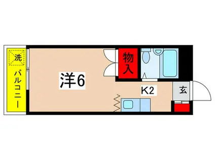 サンシャイン三輪(1K/3階)の間取り写真