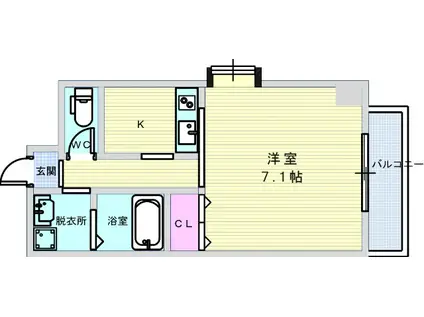 W IKEDA(1K/5階)の間取り写真