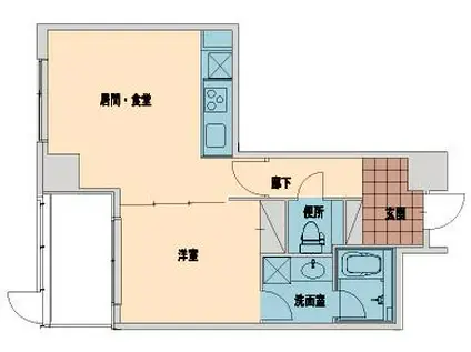 代官山プラザ(1LDK/8階)の間取り写真