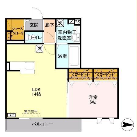 リモーネ(1LDK/3階)の間取り写真