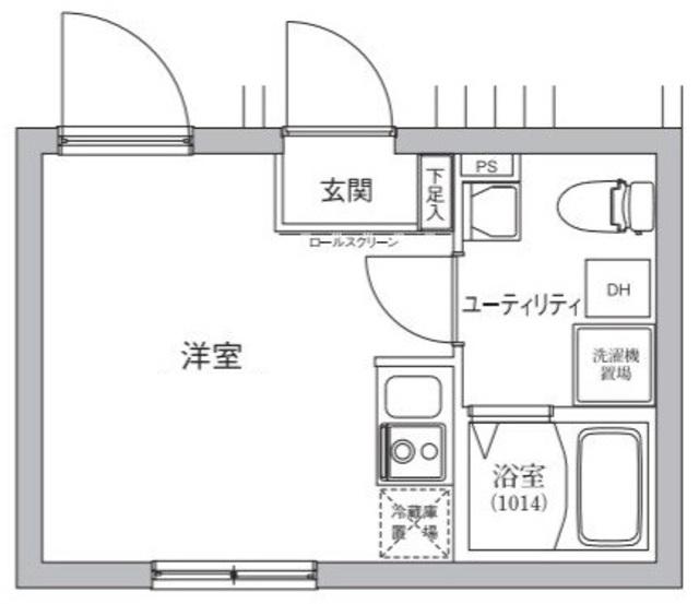 ベルシードステアー亀戸(ワンルーム/5階)の間取り写真