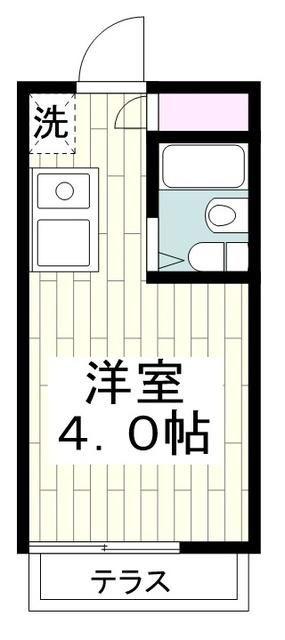 コスモコーポ上大岡(ワンルーム/1階)の間取り写真