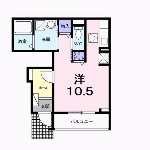 アザレアツインズ(ワンルーム/1階)の間取り写真