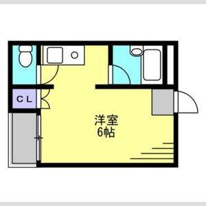 アスカマンション(1K/5階)の間取り写真