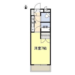 シティビラ小池(1K/4階)の間取り写真