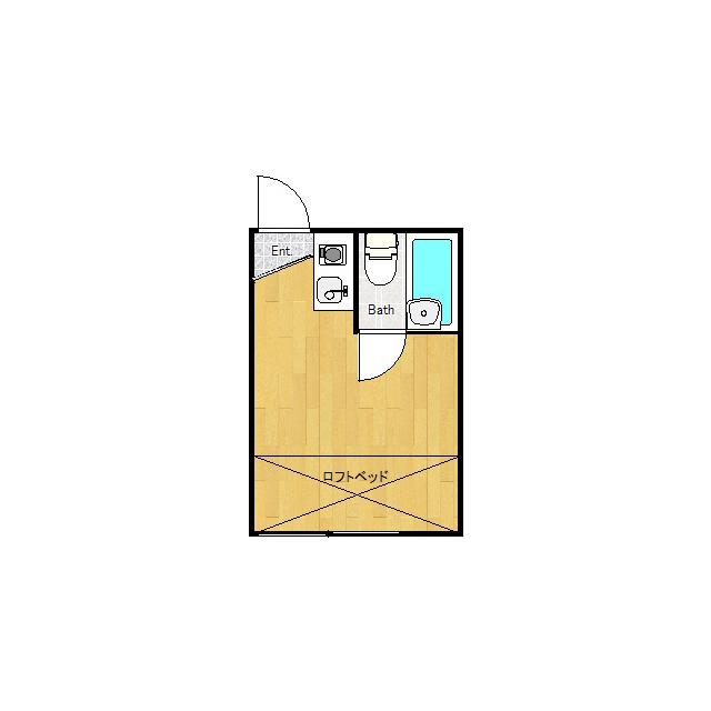 エスペランサ16(ワンルーム/2階)の間取り写真