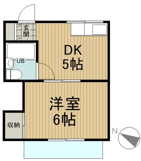 コーポ吉田(1DK/2階)の間取り写真