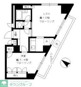 エフアイビル(1LDK/3階)の間取り写真