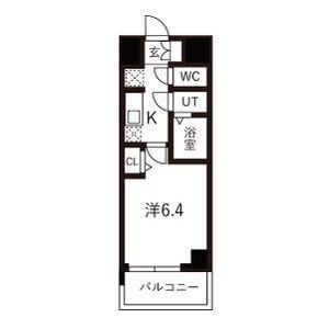 ファステート東別院シュプール(1K/6階)の間取り写真