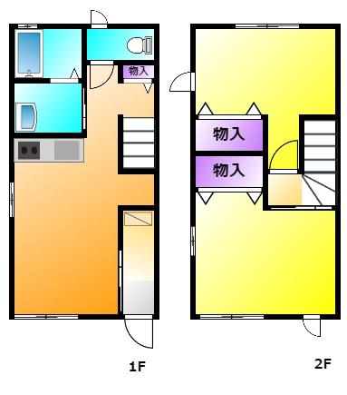 ネクステージ山東II(2LDK/1階)の間取り写真
