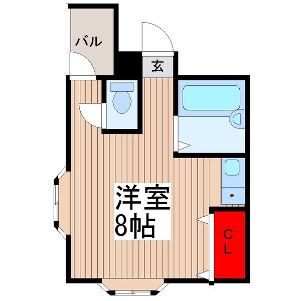 ファインビレッジ白鷺(ワンルーム/3階)の間取り写真