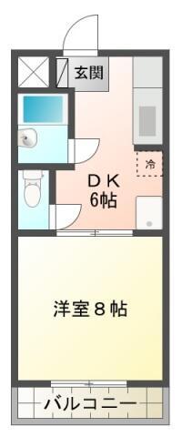 BOW&ARROWII(1DK/3階)の間取り写真